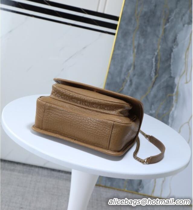 Top Grade Saint Laurent Niki Baby bag in Grained Lambskin 633179 Dark Cork 2025