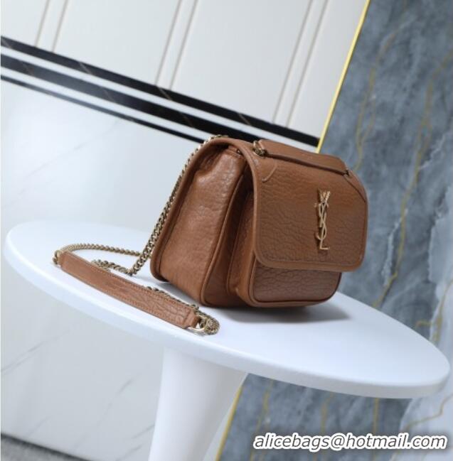 Promotional Saint Laurent Niki Baby bag in Grained Lambskin 633179 Dark Brown 2025