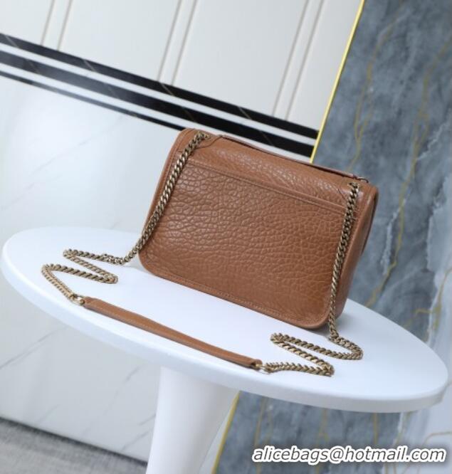 Promotional Saint Laurent Niki Baby bag in Grained Lambskin 633179 Dark Brown 2025