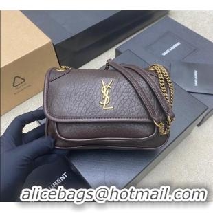 Grade Design Saint Laurent Niki Mini bag in Grained Lambskin 828736 Coffee 2025