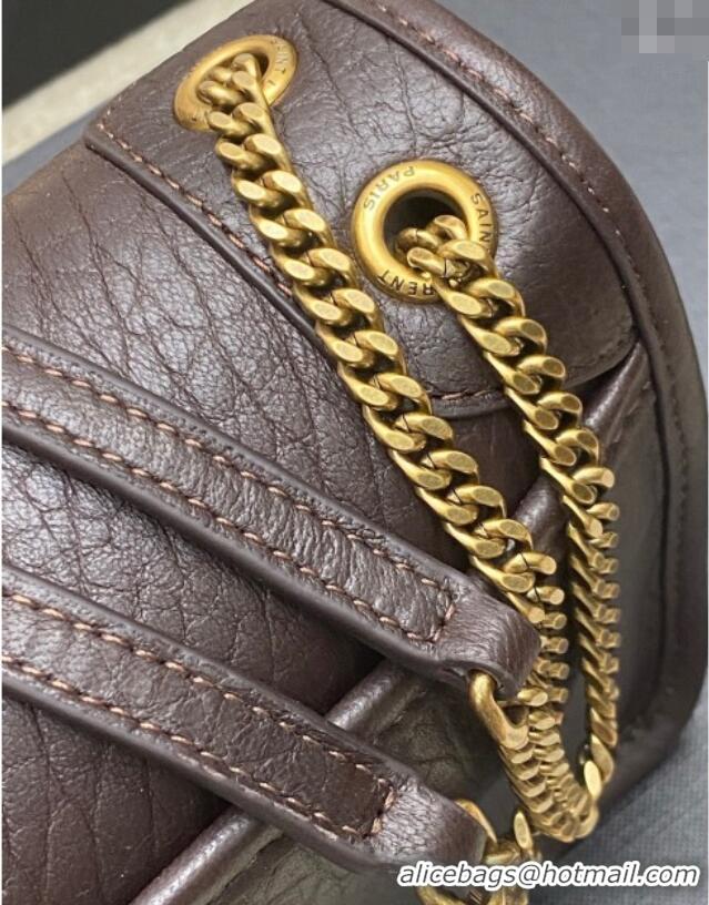 Grade Design Saint Laurent Niki Mini bag in Grained Lambskin 828736 Coffee 2025