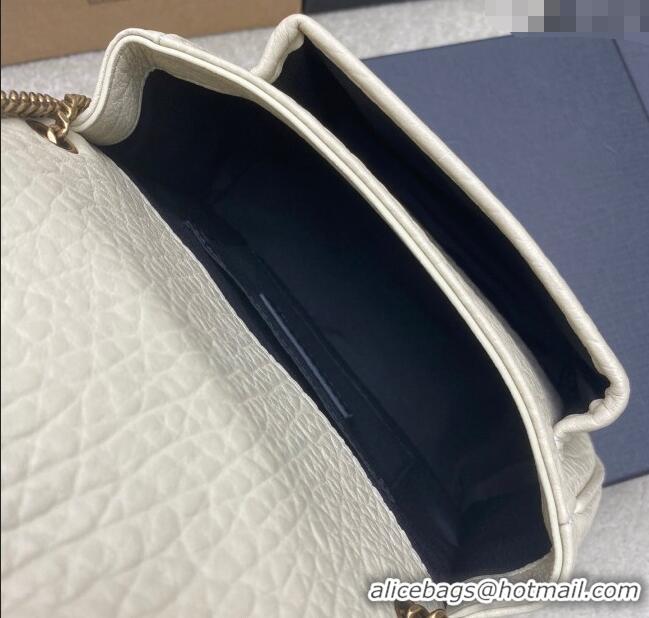 Good Quality Saint Laurent Niki Mini bag in Grained Lambskin 828736 White 2025
