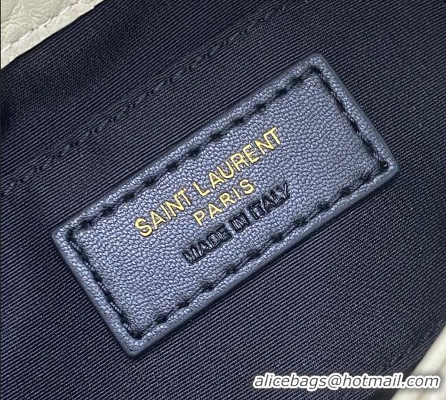 Good Quality Saint Laurent Niki Mini bag in Grained Lambskin 828736 White 2025