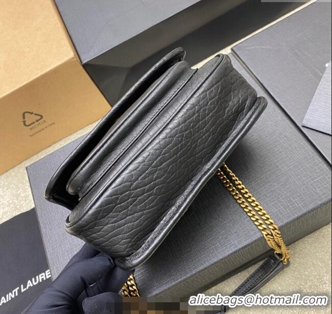 Famous Brand Saint Laurent Niki Mini bag in Grained Lambskin 828736 Black/Gold 2025