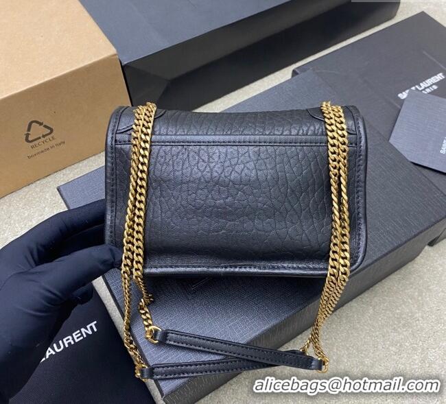 Famous Brand Saint Laurent Niki Mini bag in Grained Lambskin 828736 Black/Gold 2025