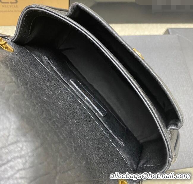 Famous Brand Saint Laurent Niki Mini bag in Grained Lambskin 828736 Black/Gold 2025