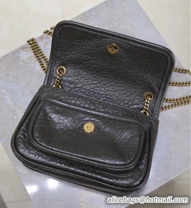 Super Quality Saint Laurent Niki Mini bag in Grained Lambskin 828736 Dark Green 2025