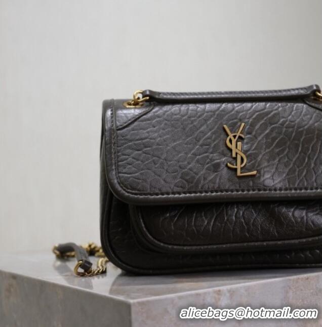Super Quality Saint Laurent Niki Mini bag in Grained Lambskin 828736 Dark Green 2025