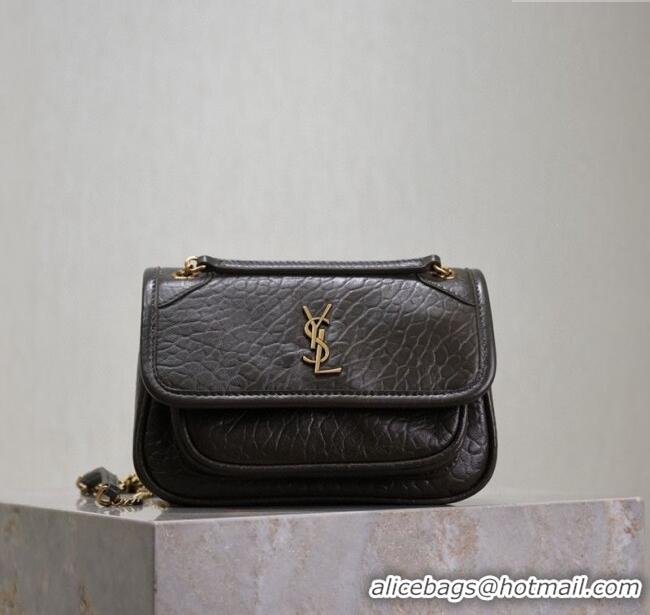 Super Quality Saint Laurent Niki Mini bag in Grained Lambskin 828736 Dark Green 2025