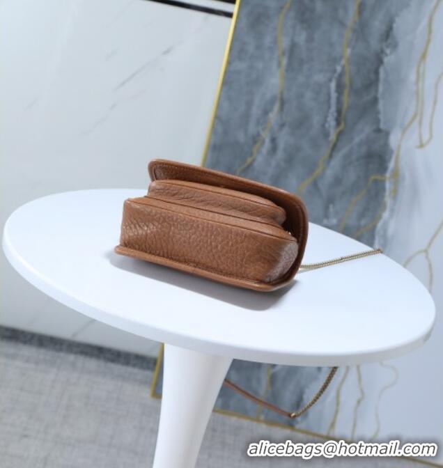 Most Popular Saint Laurent Niki Mini bag in Grained Lambskin 828736 Dark Brown 2025