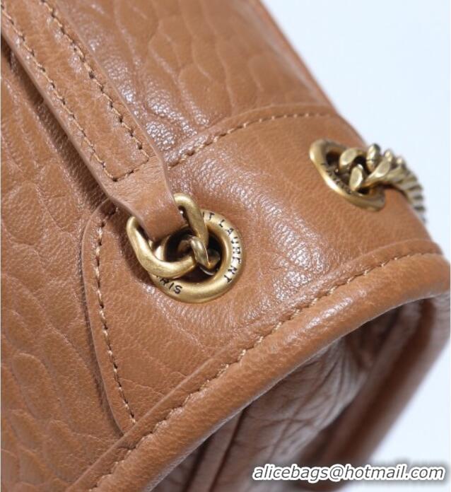 Most Popular Saint Laurent Niki Mini bag in Grained Lambskin 828736 Dark Brown 2025