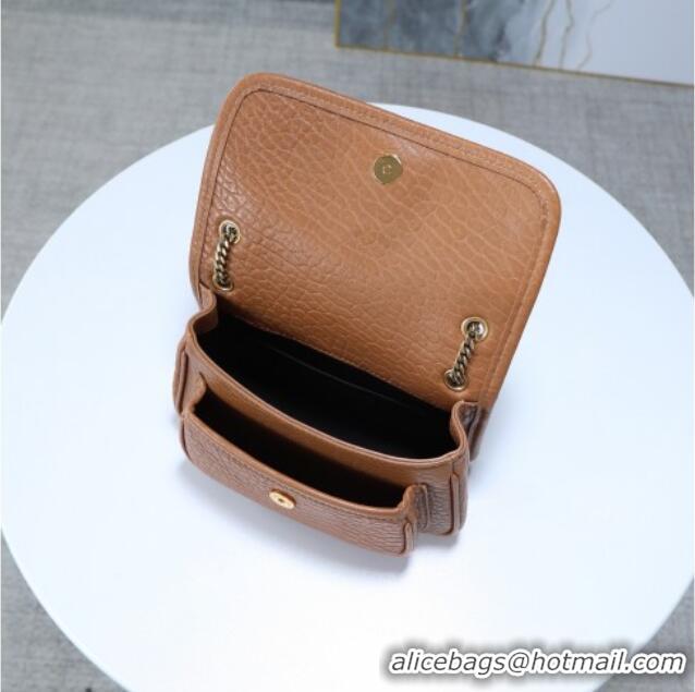 Most Popular Saint Laurent Niki Mini bag in Grained Lambskin 828736 Dark Brown 2025
