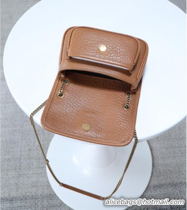 Most Popular Saint Laurent Niki Mini bag in Grained Lambskin 828736 Dark Brown 2025