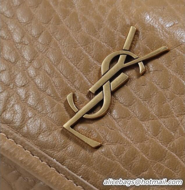 Luxury Discount Saint Laurent Niki Mini bag in Grained Lambskin 828736 Dark Cork 2025