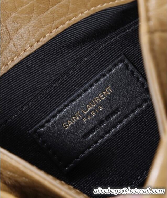 Luxury Discount Saint Laurent Niki Mini bag in Grained Lambskin 828736 Dark Cork 2025