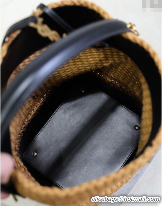 Cheap Price Saint Laurent LE 37 Bucket Bag in Hemp Rope and Leather 742828 2025