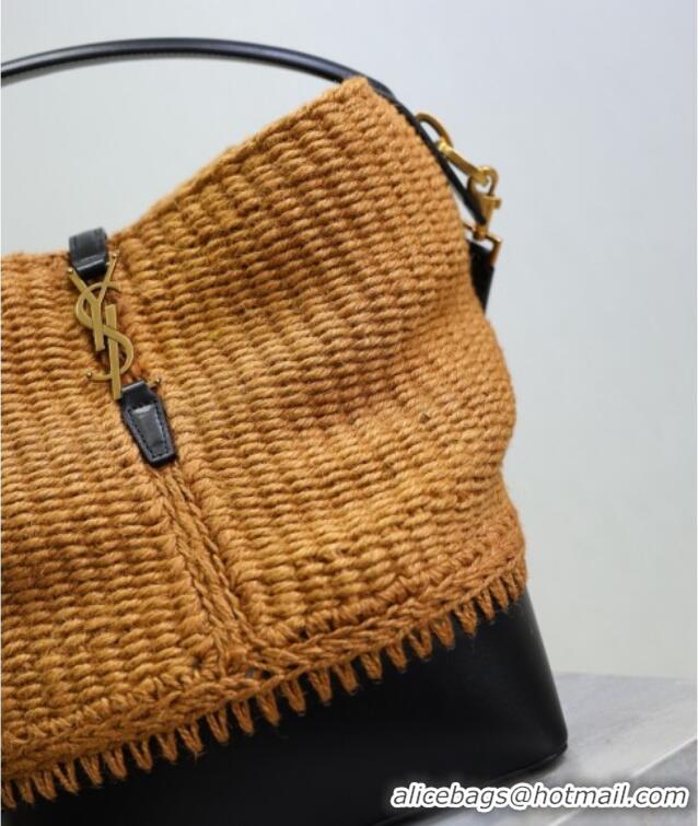 Cheap Price Saint Laurent LE 37 Bucket Bag in Hemp Rope and Leather 742828 2025