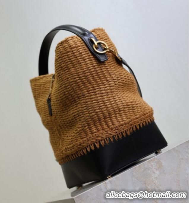 Cheap Price Saint Laurent LE 37 Bucket Bag in Hemp Rope and Leather 742828 2025