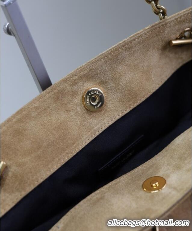 Best Price Saint Laurent Jamie Shopping Small Bag in Suede 833948 Brown 2025