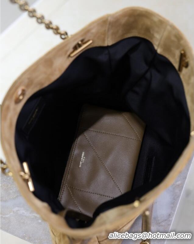 Best Price Saint Laurent Jamie Shopping Small Bag in Suede 833948 Brown 2025