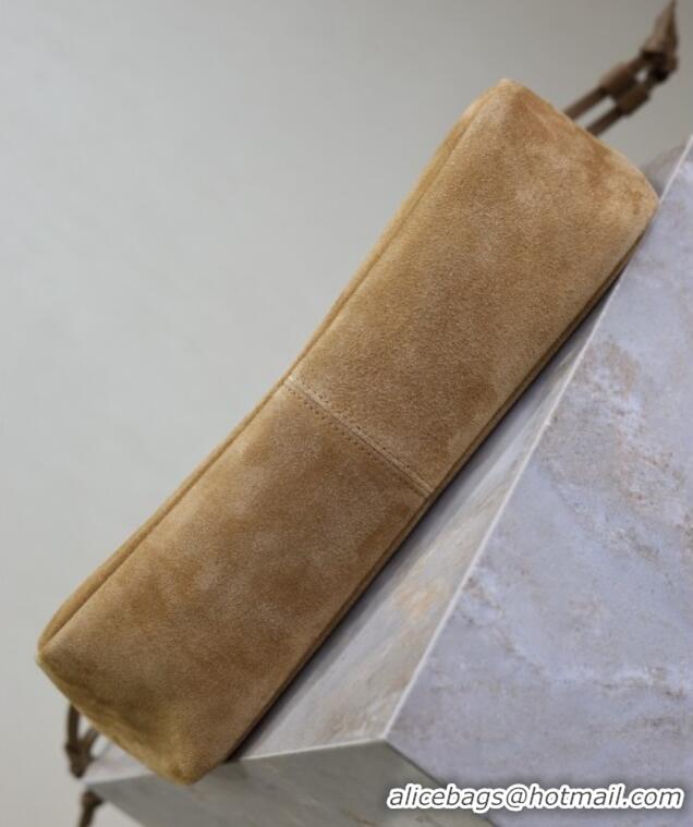 Best Price Saint Laurent Jamie Shopping Small Bag in Suede 833948 Brown 2025