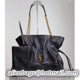 New Design Saint Laurent Jamie Shopping Small Bag in Lambskin 833948 Black 2025