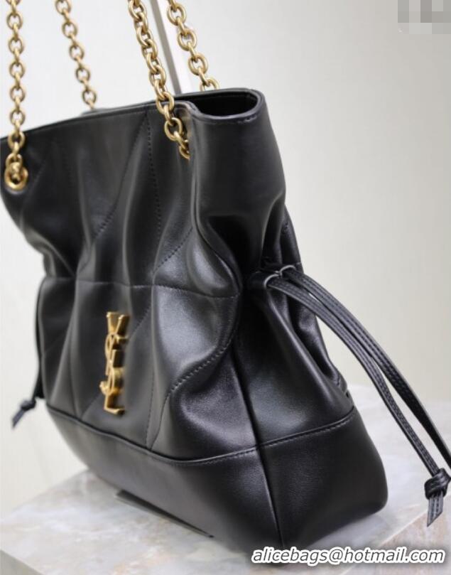 New Design Saint Laurent Jamie Shopping Small Bag in Lambskin 833948 Black 2025