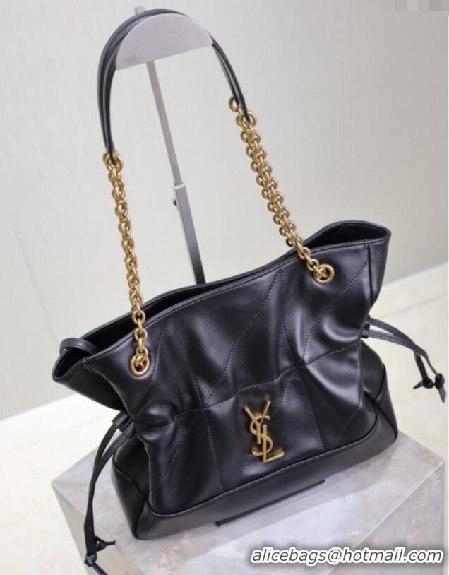 New Design Saint Laurent Jamie Shopping Small Bag in Lambskin 833948 Black 2025