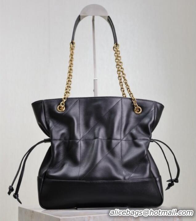 New Design Saint Laurent Jamie Shopping Small Bag in Lambskin 833948 Black 2025