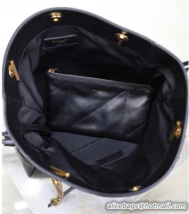 New Design Saint Laurent Jamie Shopping Small Bag in Lambskin 833948 Black 2025