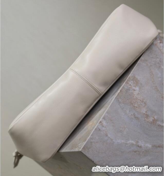 Famous Brand Saint Laurent Jamie Shopping Bag in Lambskin 809824 White 2025