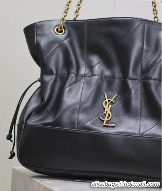 Luxury Discount Saint Laurent Jamie Shopping Bag in Lambskin 809824 Black 2025