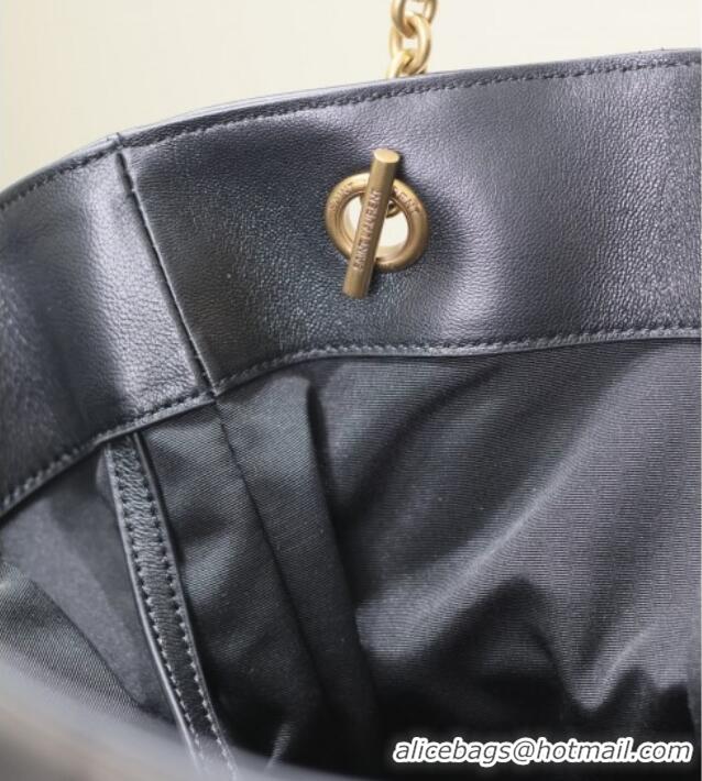Luxury Discount Saint Laurent Jamie Shopping Bag in Lambskin 809824 Black 2025