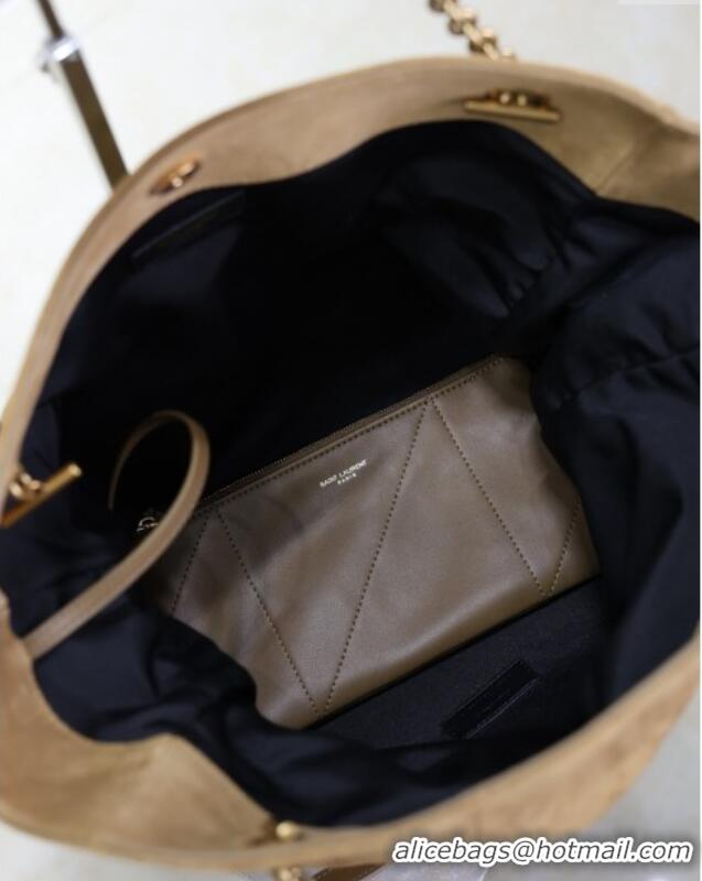 Big Discount Saint Laurent Jamie Shopping Bag in Suede 809824 Brown 2025