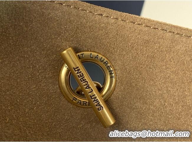 Big Discount Saint Laurent Jamie Shopping Bag in Suede 809824 Golden Leaf 2025