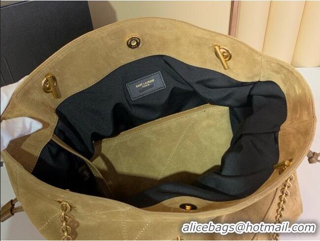 Big Discount Saint Laurent Jamie Shopping Bag in Suede 809824 Golden Leaf 2025