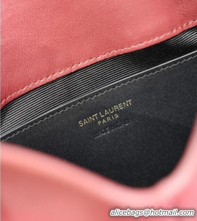 Top Grade Saint Laurent Cassandre Chain Clutch in Lambskin 819271 Dark Burgundy 2025