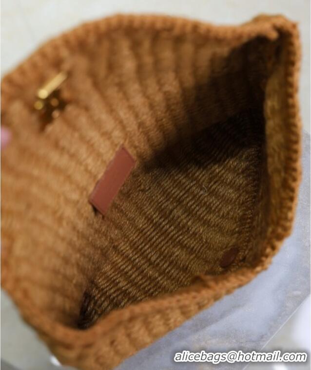 Promotional Saint Laurent Cassander Large Envelope Pouch in Rope 769307 Brown 2025