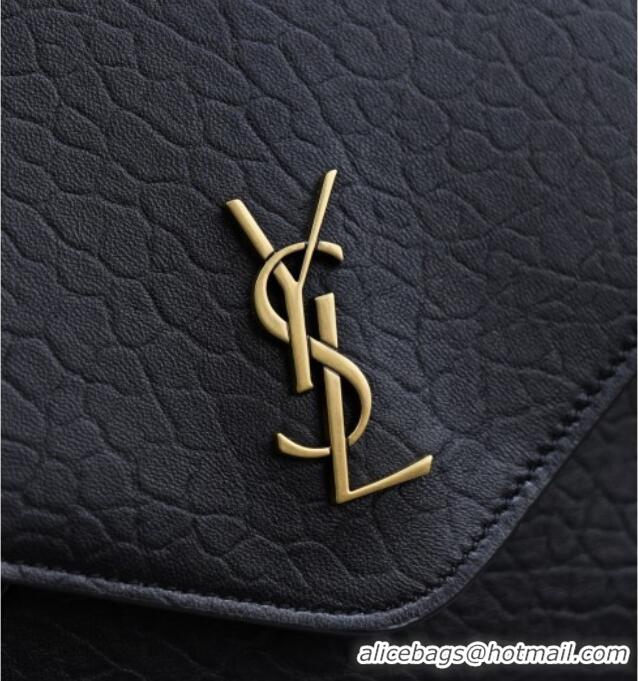 Promotional Saint Laurent Cassander XXL Envelope Pouch On Chain in Grained Lambskin 841702 Black 2025