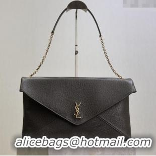 Buy Cheap Saint Laurent Cassander XXL Envelope Pouch On Chain in Grained Lambskin 841702 Green 2025