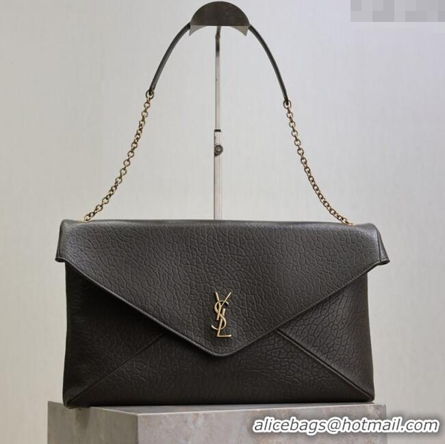 Buy Cheap Saint Laurent Cassander XXL Envelope Pouch On Chain in Grained Lambskin 841702 Green 2025