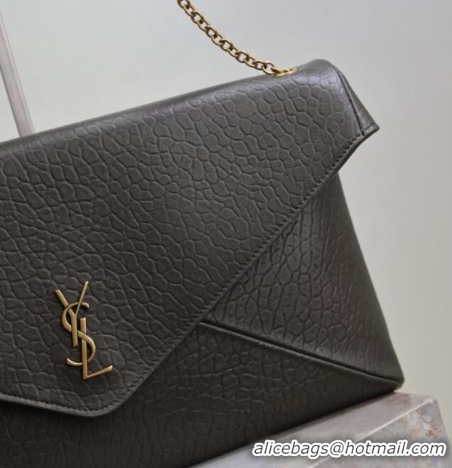 Buy Cheap Saint Laurent Cassander XXL Envelope Pouch On Chain in Grained Lambskin 841702 Green 2025