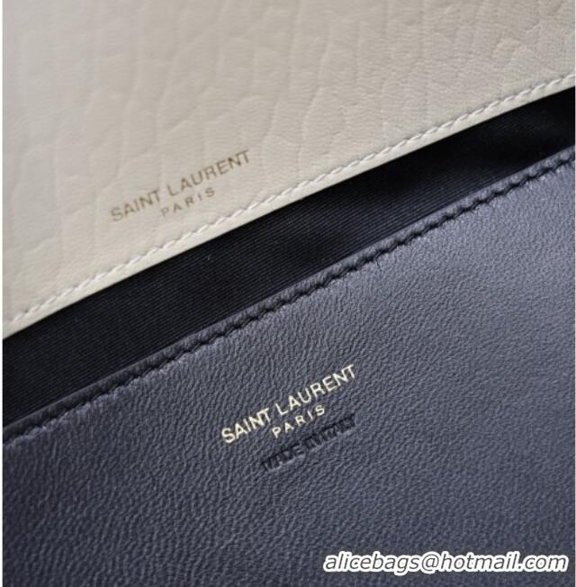 Popular Style Saint Laurent Cassander XXL Envelope Pouch On Chain in Grained Lambskin 841702 White 2025