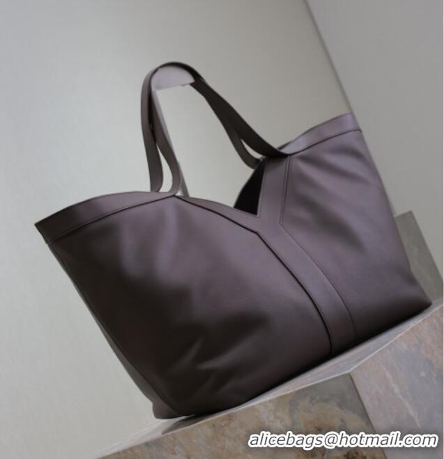 Best Price Saint Laurent Y Tote Bag in Leather 817602 Coffee 2025