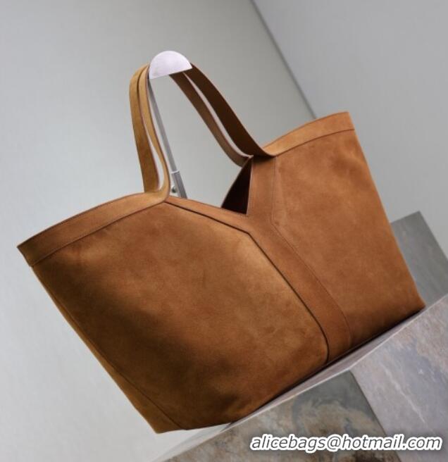 Buy Cheap Saint Laurent Y Tote Bag in Suede 817602 Brown 2025