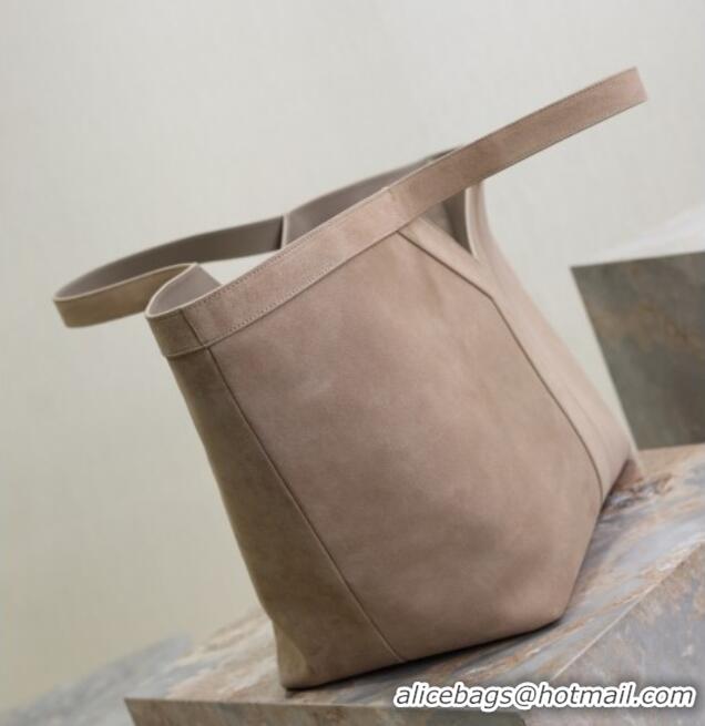 Top Quality Saint Laurent Y Tote Bag in Suede 817602 Grey 2025