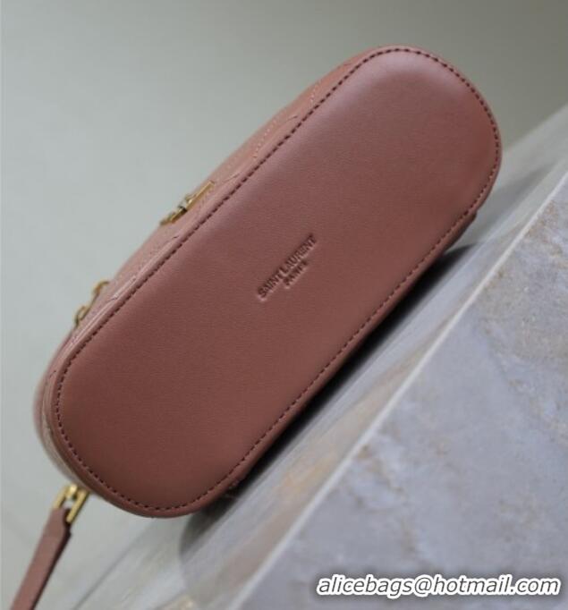 Reasonable Price Saint Laurent Gaby Vanity Bag in Quilted Lambskin 766731 Barely Pink 2025