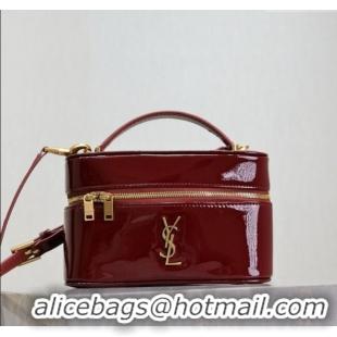 Grade Design Saint Laurent Gaby Vanity Bag in Patent Leather 766731 Red 2025