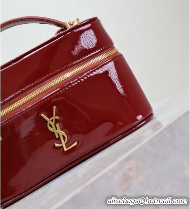 Grade Design Saint Laurent Gaby Vanity Bag in Patent Leather 766731 Red 2025