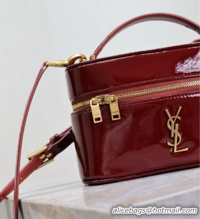 Grade Design Saint Laurent Gaby Vanity Bag in Patent Leather 766731 Red 2025